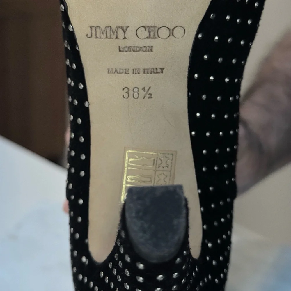 Jimmy Choo All Studded Tari Mid Heeled Boots - Picture 6 of 6